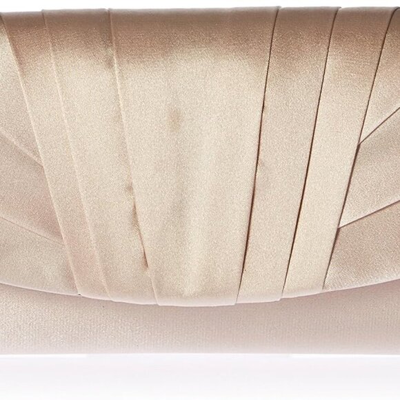 Handbags - Women’s Satin Evening Clutch Shoulder Bag Convertible Formal Wedding Purse